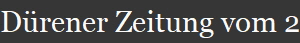 Drener Zeitung vom 25.11.2016