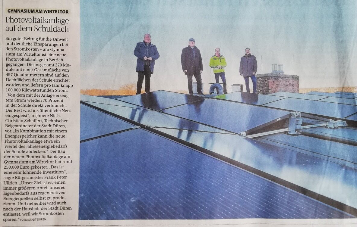 Einweihung der Photovoltaikanlage 2023
