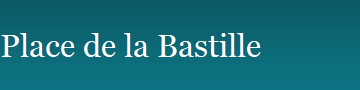 Place de la Bastille